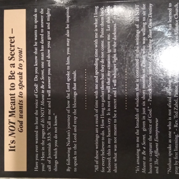 It's Not Meant To Be A Secret: God Wants To Speak To You by Nathan French - Picture 3 of 3